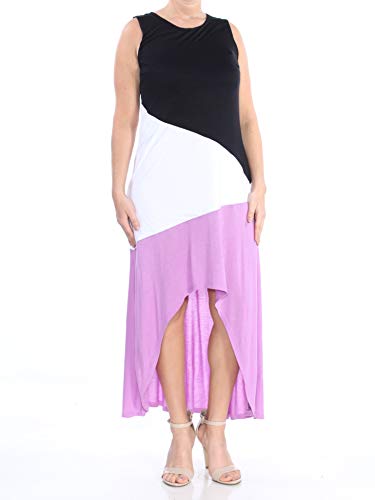 Petite Colorblocked High Low Maxi Dress