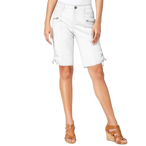 Style & Co Curvy Fit Zipper Bermuda Shorts