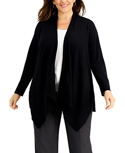 Plus Size Open-Front Cardigan