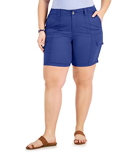 Plus Size  Comfort-Waist Cargo Shorts