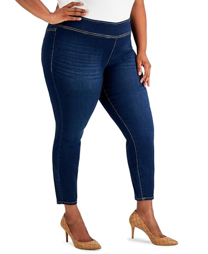 International Concepts Plus Size Pull On Denim Jeggings
