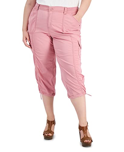 Plus Size Bungee-Hem Capri Pants
