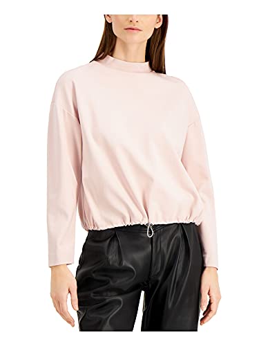 Alfani Mock Neck Bungee Hem Top