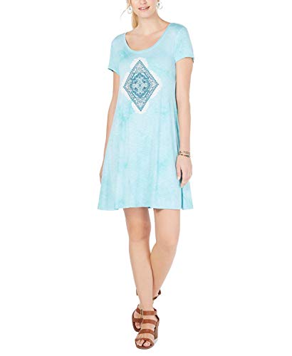Graphic Scoop-Neck T-Shirt Dress