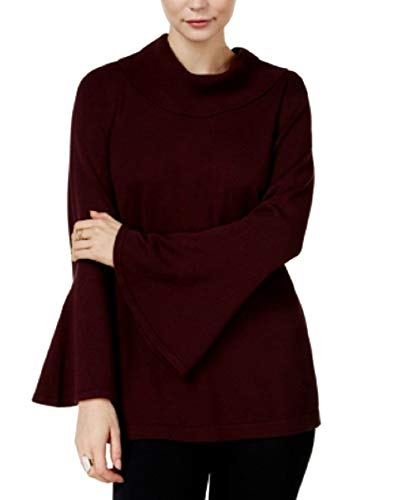 Cowl-Neck Bell-Sleeve Sweater