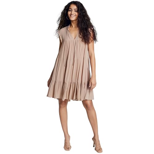 Now This Womens Sleeveless Tiered Dress