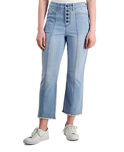 Style & Co Button Fly Cropped Jeans