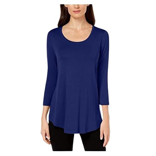 JM Collection Scoop Neck Top