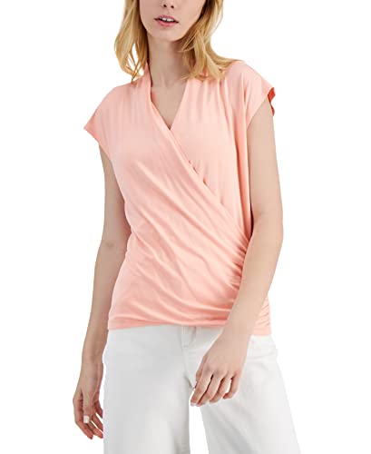 INC International Concepts Surplice V Neck Top