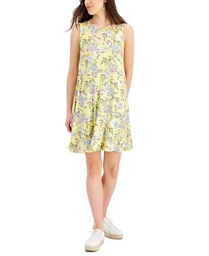 Style & Co Printed Knit Tank Dress