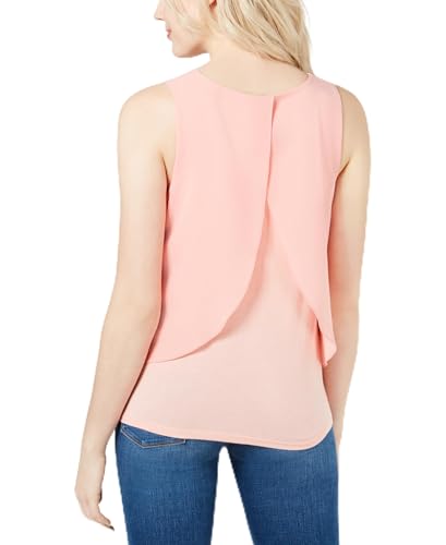 Mixed Media Split Back Tank Top