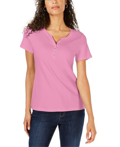 Short Sleeve Henley Top