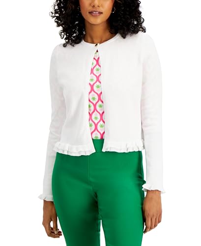Charter Club Ruffle Hem Cardigan