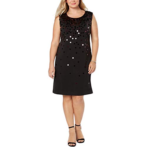 Plus Size Paillette Shift Dress