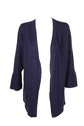 Scalloped Bell-Sleeve Cardigan