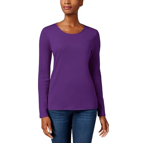 Charter Club Pima Cotton Long Sleeve Top