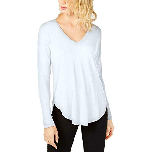 I.N.C. Plus Size V-Neck Curved-Hem T-Shirt