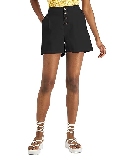 INC International Concepts Womens High Rise Button Fly Shorts
