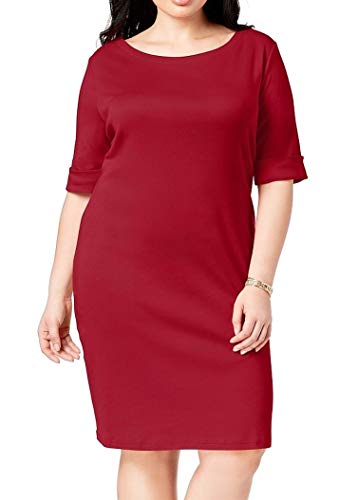 Plus Size Cotton Shift Dress