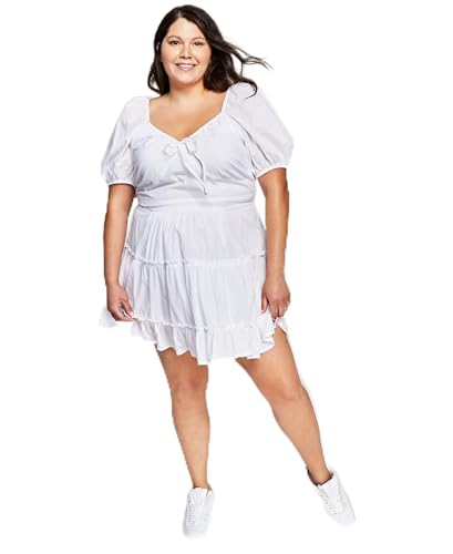 Now This Trendy Plus Size Tiered Fit Flare Dress