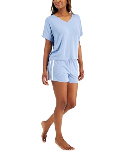 Alfani V Neck Shorts Pajama Set