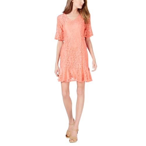 NY Collection Petite Ruffled Lace Dress