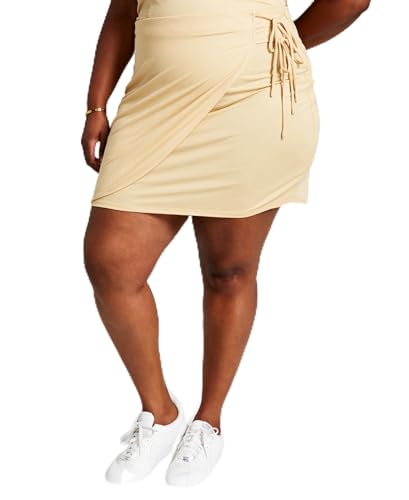 Trendy Plus Size Side Tie Skirt