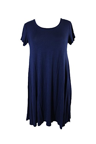 Style & Co Womens Short Sleeve A Line Dress
