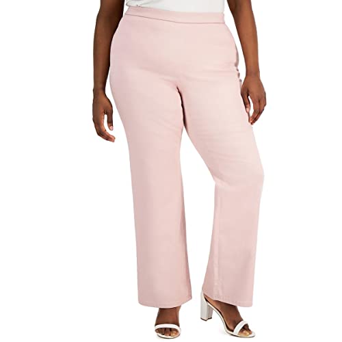 Anne Klein Plus Size High Rise Flare Leg Pants