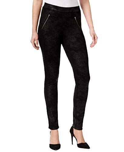 Style & Co Zip Pocket Coated Leggings