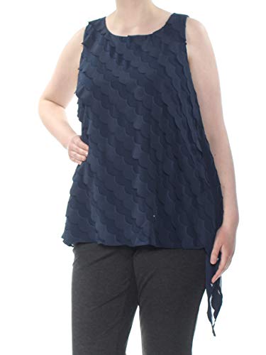 Alfani Scalloped Asymmetrical Tank Top