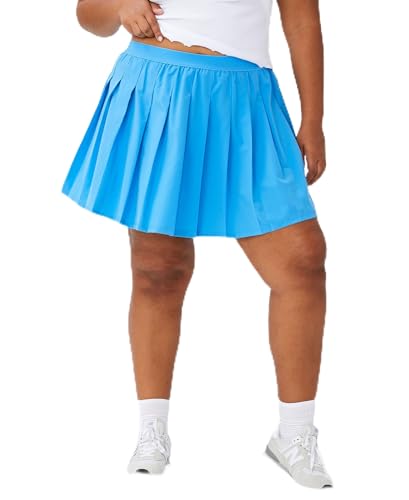 Trendy Plus Size Active Match Point Tennis Skirt