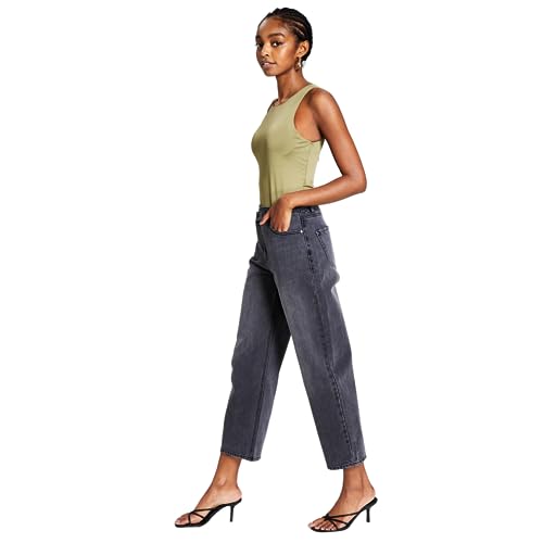 Now This Womens Cotton Crisscross Cropped Jeans