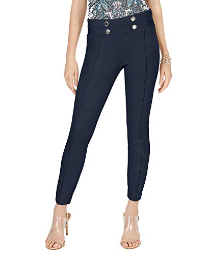Curvy Tab Front Skinny Ponte Pants