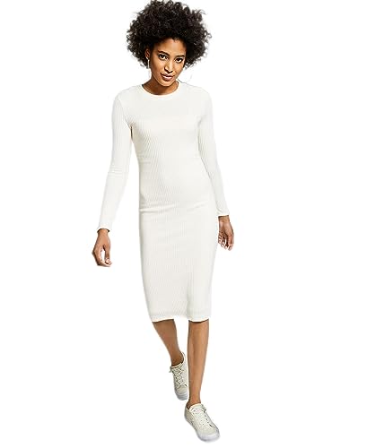 Now This Womens Ribbed Sweater Dress