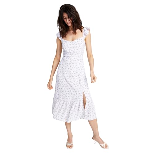 Now This Womens Ruffled Midi Dress