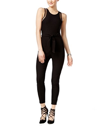 Material Girl Juniors Mesh Trim Jumpsuit