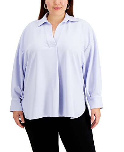 Alfani Plus Size Collared Blouse