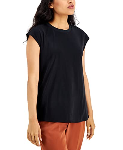 Alfani Crewneck Cap Sleeve T-Shirt