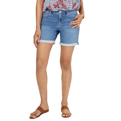 Style & Co Cuffed Denim Bermuda Shorts