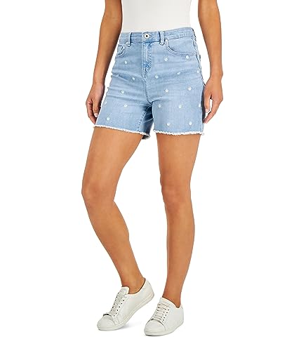 Style & Co Womens Frayed Denim Shorts