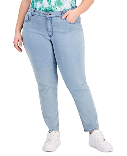 Plus Size High-Rise Straight Jeans