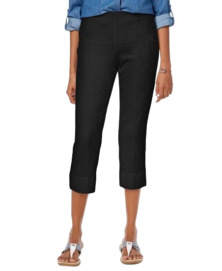 Charter Club Jacquard Textured Capri Pants