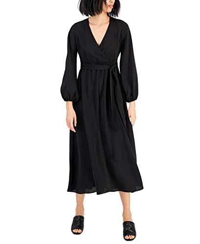 Alfani Tie Waist Faux Wrap Dress