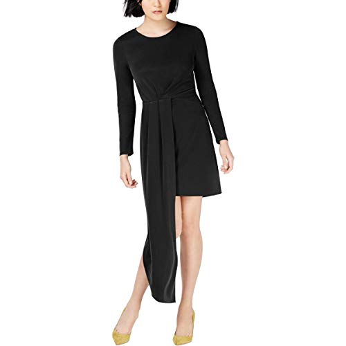 Bar III Pleated Asymmetrical Dress