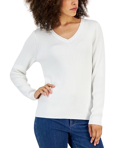 Women's Solid V-Neck Sweater