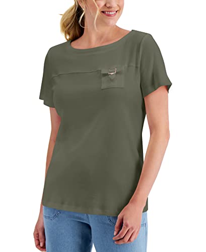 Karen Scott Utility Pocket Top