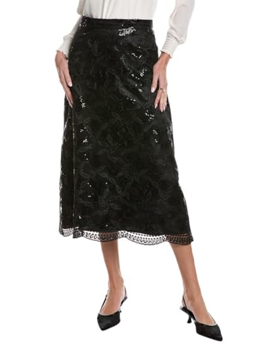 Women's A-Line Embellished Midi Skirt