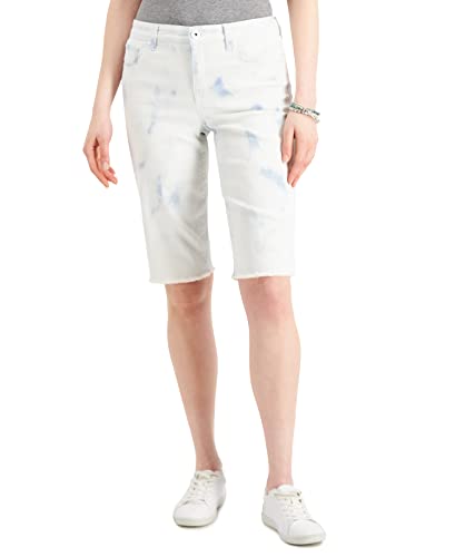 Style & Co Petite Mid Rise Raw Hem Bermuda Shorts