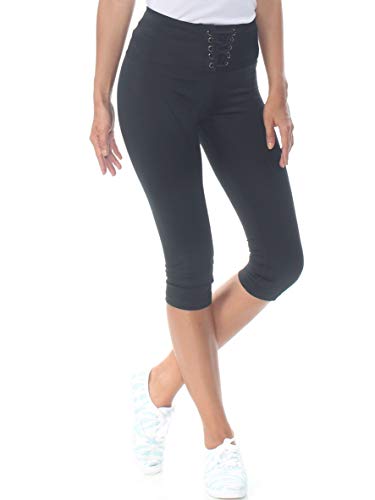 Active Juniors' Lace-Up Cropped Leggings